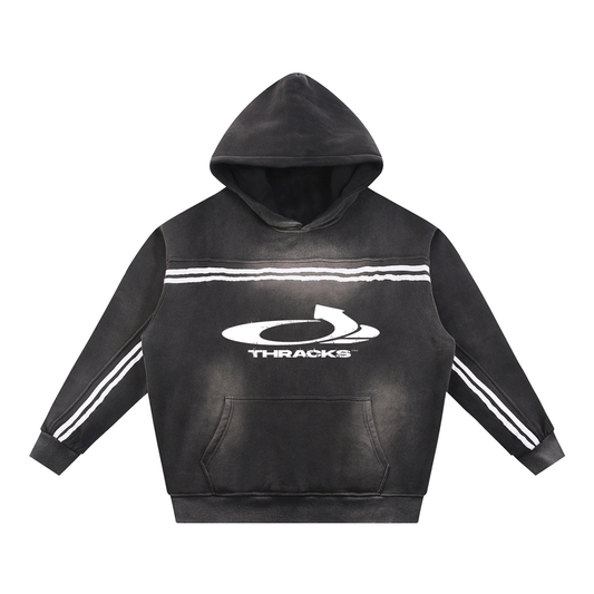 Sun Fade Contrast Tape Fleece Hoodie