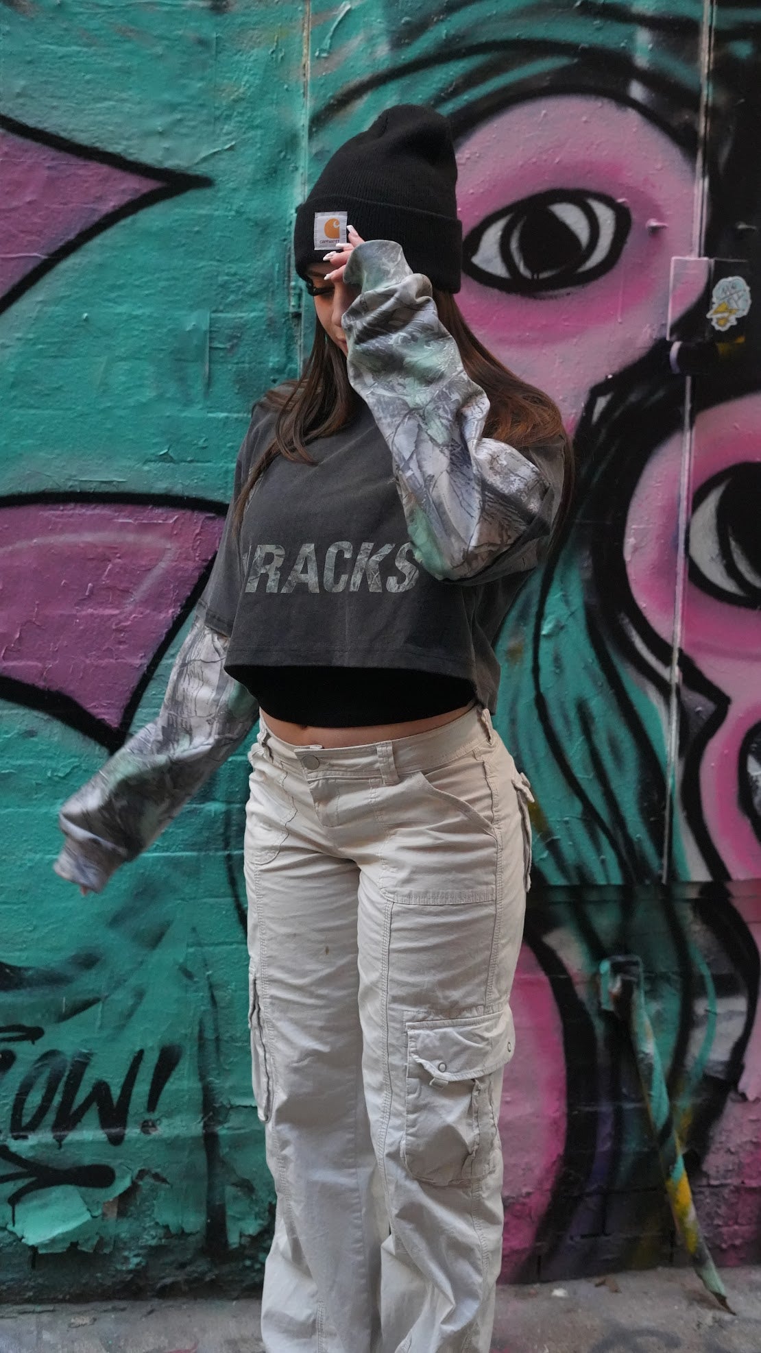 THRACKS CROPPED LONG SLEEVE
